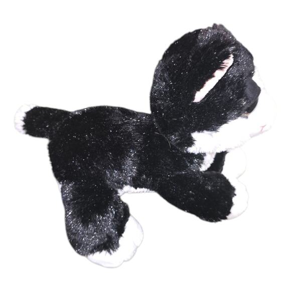 Aurora World Dreamy Eyes Plush Clarence black white cat 10" Stuffed Toy Kitten - Picture 6 of 8